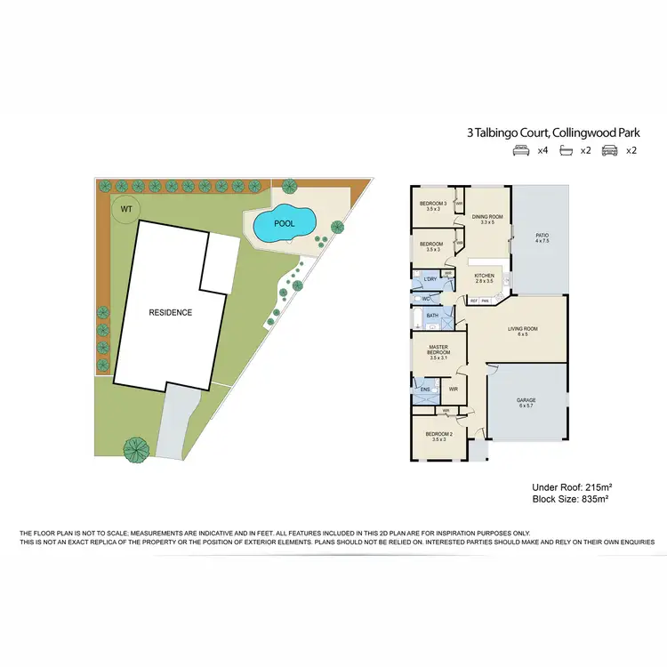 Floorplan of Homely house listing, 3 Talbingo Court, Collingwood Park QLD 4301