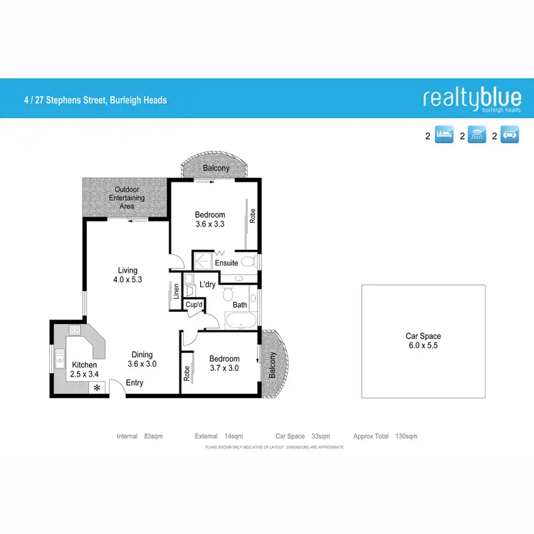 Floorplan of Homely apartment listing, 4/27 Stephens Street, Burleigh Heads QLD 4220