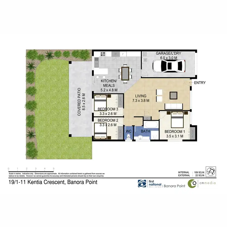 Floorplan of Homely villa listing, 19/1-11 Kentia Crescent, Banora Point NSW 2486