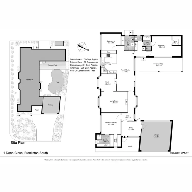 Floorplan of Homely house listing, 1 Donn Close, Frankston South VIC 3199