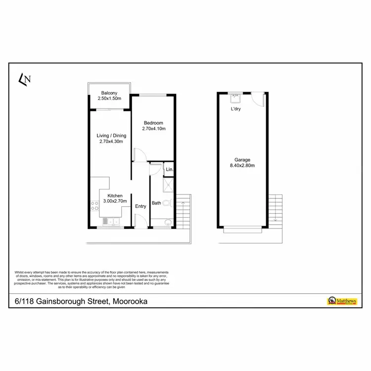Floorplan of Homely unit listing, 6/118 Gainsborough Street, Moorooka QLD 4105