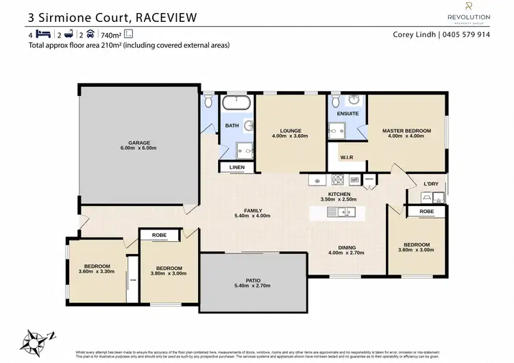 Floorplan of Homely house listing, 3 Sirmione Court, Raceview QLD 4305