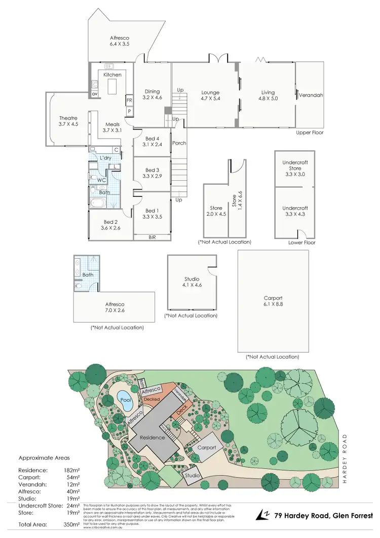 Floorplan of Homely house listing, 79 Hardey Road, Glen Forrest WA 6071