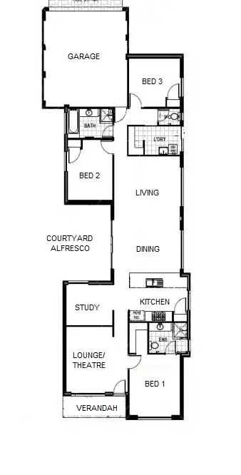 Floorplan of Homely house listing, 2 Keelia Vale, Lakelands WA 6180