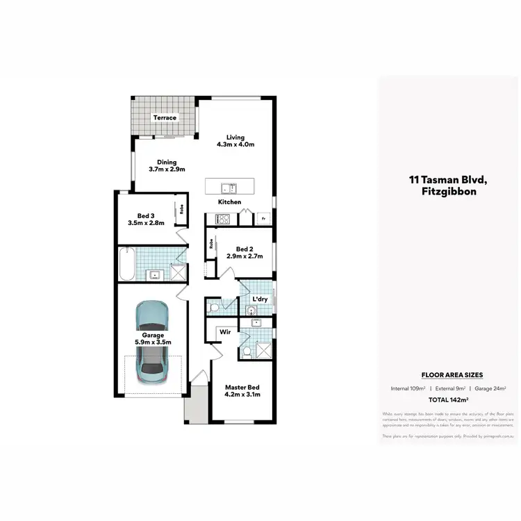 Floorplan of Homely house listing, 11 Tasman Boulevard, Fitzgibbon QLD 4018