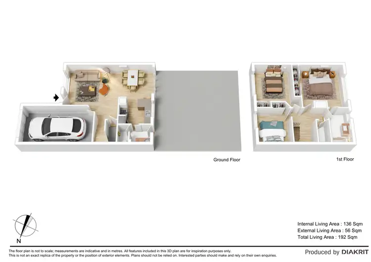Floorplan of Homely townhouse listing, 1025/2 Nicol Way, Brendale QLD 4500