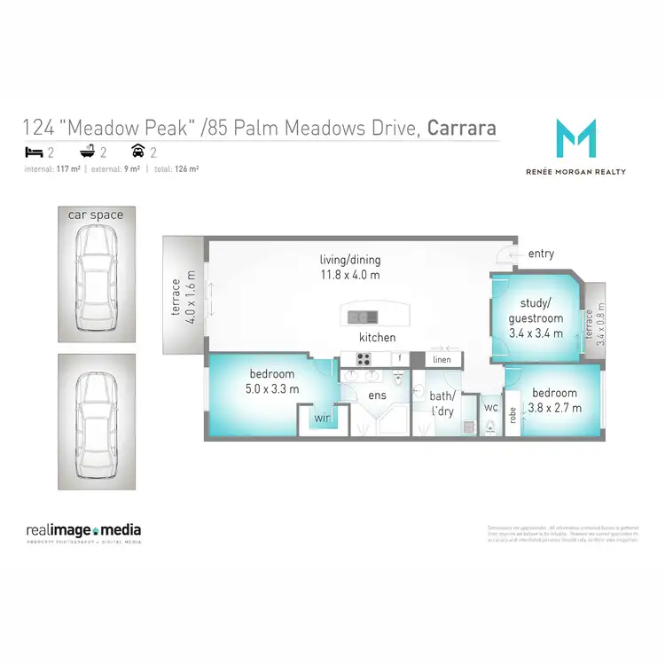 Floorplan of Homely unit listing, 124/85 Palm Meadows Drive, Carrara QLD 4211