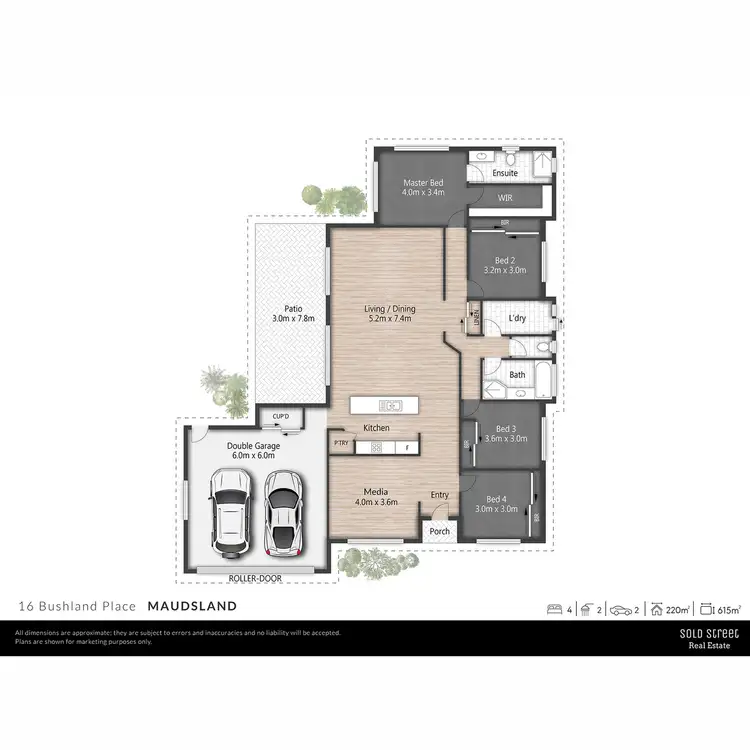 Floorplan of Homely house listing, 16 Bushland Place, Maudsland QLD 4210