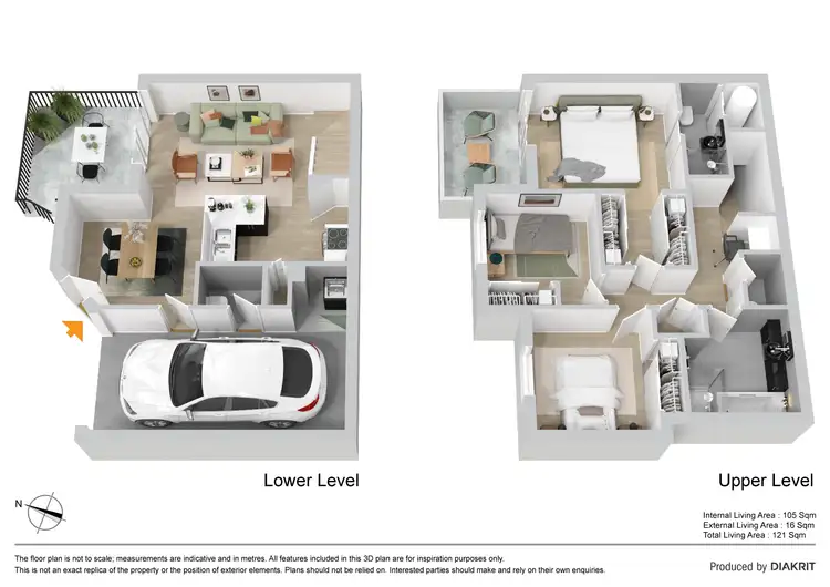 Floorplan of Homely townhouse listing, 24/30-42 Fleet Drive, Kippa-Ring QLD 4021