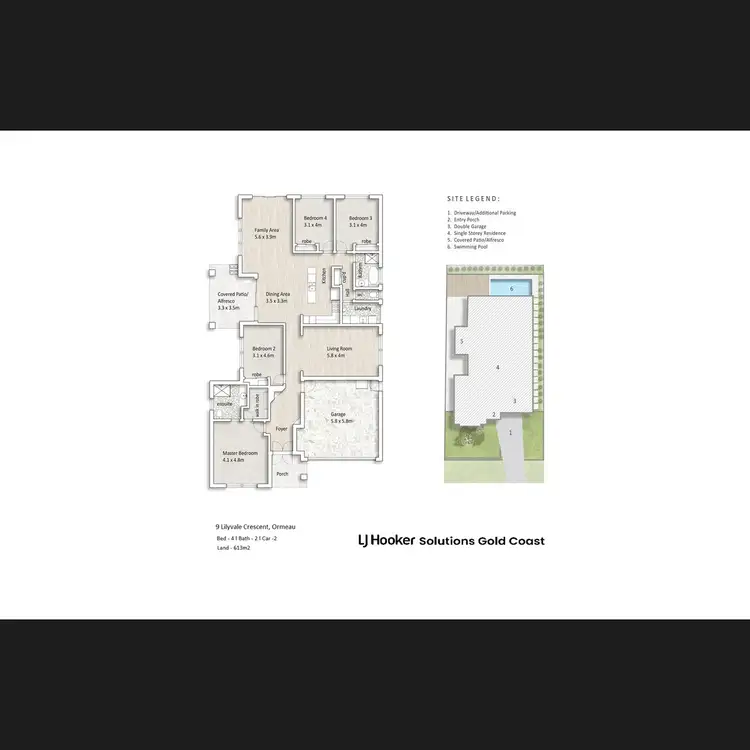 Floorplan of Homely house listing, 9 Lilyvale Crescent, Ormeau QLD 4208