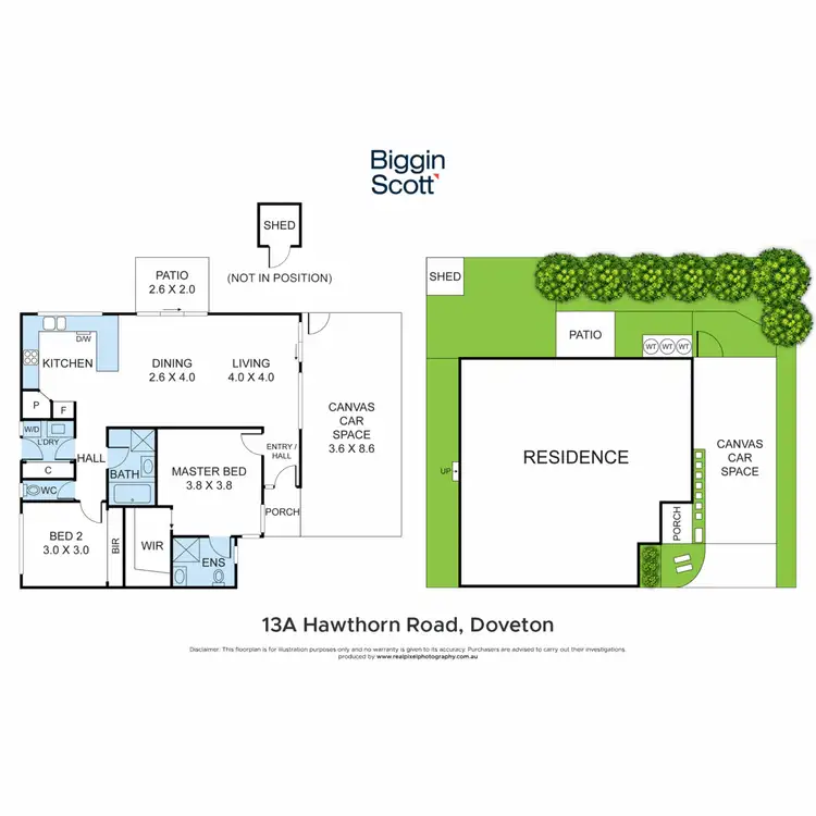 Floorplan of Homely unit listing, 13A Hawthorn Road, Doveton VIC 3177