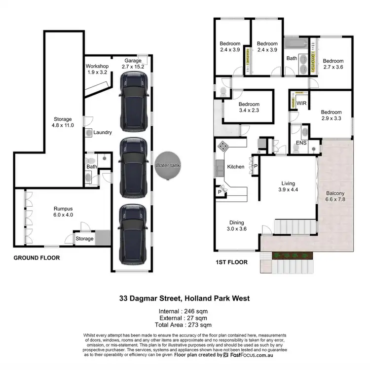 Floorplan of Homely house listing, 33 Dagmar Street, Holland Park West QLD 4121