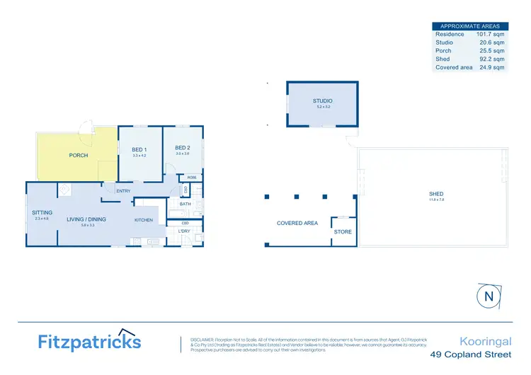 Floorplan of Homely house listing, 49 Copland Street, Kooringal NSW 2650