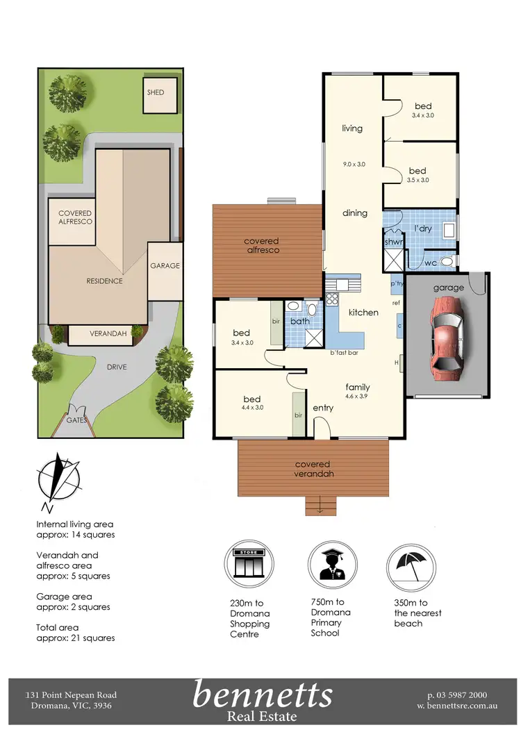 Floorplan of Homely house listing, 15 Peter Street, Dromana VIC 3936