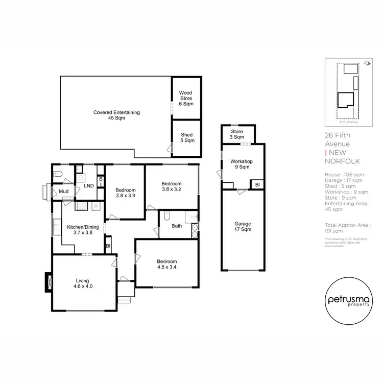 Floorplan of Homely house listing, 26 Fifth Avenue, New Norfolk TAS 7140
