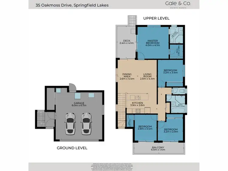 Floorplan of Homely house listing, 35 Oakmoss Drive, Springfield Lakes QLD 4300