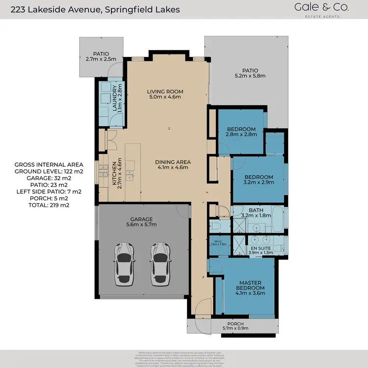 Floorplan of Homely house listing, 223 Lakeside Avenue, Springfield Lakes QLD 4300