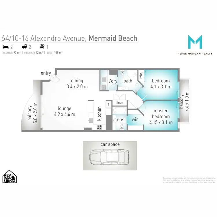 Floorplan of Homely unit listing, 64/10-16 Alexandra Avenue, Mermaid Beach QLD 4218