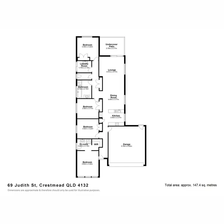 Floorplan of Homely house listing, 69 Judith Street, Crestmead QLD 4132
