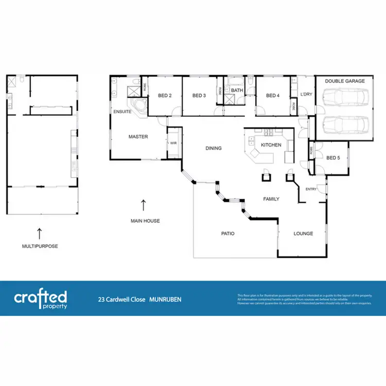 Floorplan of Homely house listing, 23 Cardwell Close, Munruben QLD 4125
