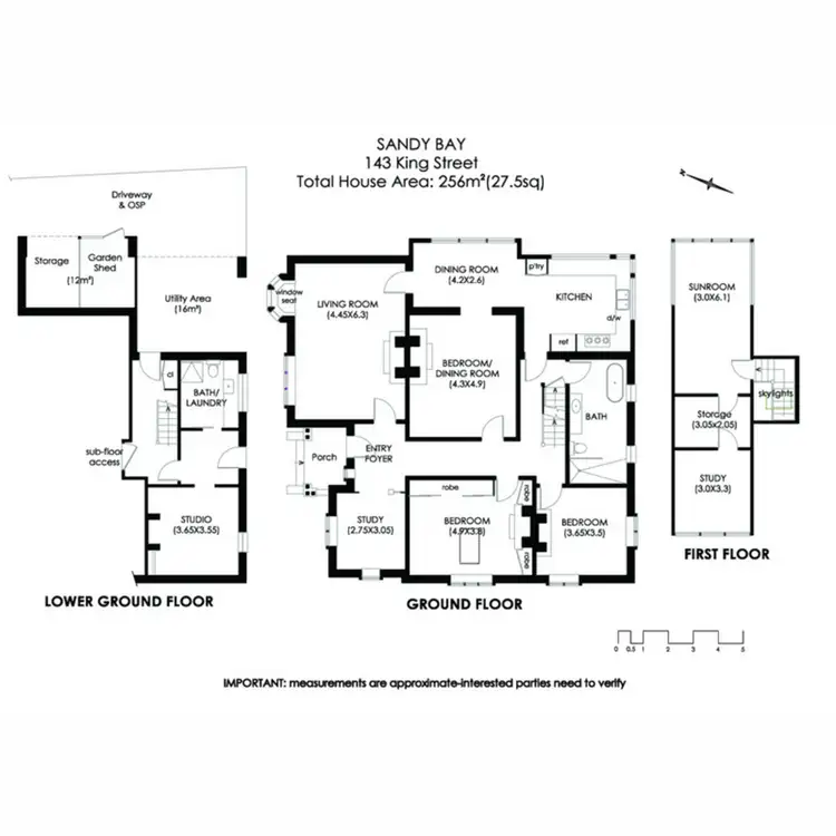Floorplan of Homely house listing, 143 King Street, Sandy Bay TAS 7005