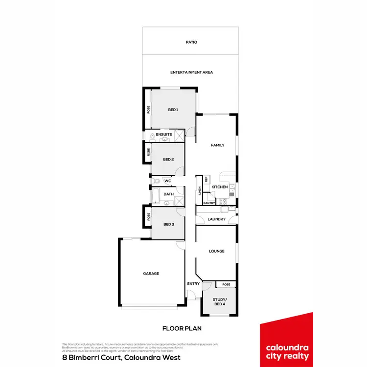Floorplan of Homely house listing, 8 Bimberri Court, Caloundra West QLD 4551