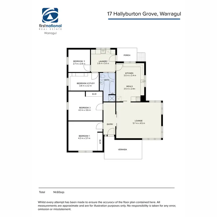 Floorplan of Homely house listing, 17 Hallyburton Grove, Warragul VIC 3820