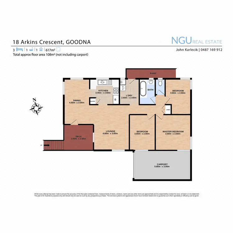 Floorplan of Homely house listing, 18 Arkins Crescent, Goodna QLD 4300