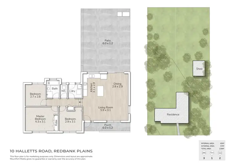 Floorplan of Homely house listing, 10 Halletts Road, Redbank Plains QLD 4301