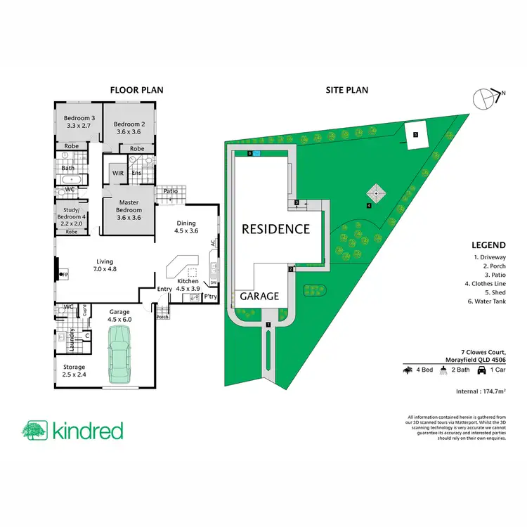 Floorplan of Homely house listing, 7 Clowes Court, Morayfield QLD 4506