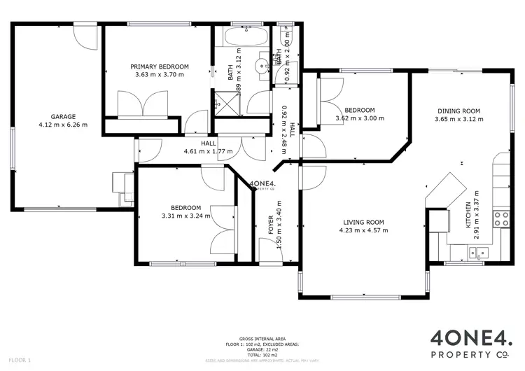 Floorplan of Homely unit listing, 5/245 Tolosa Street, Glenorchy TAS 7010