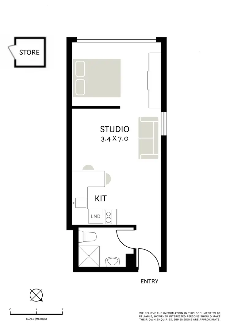 Floorplan of Homely studio listing, 20/99 Waine Street, Surry Hills NSW 2010