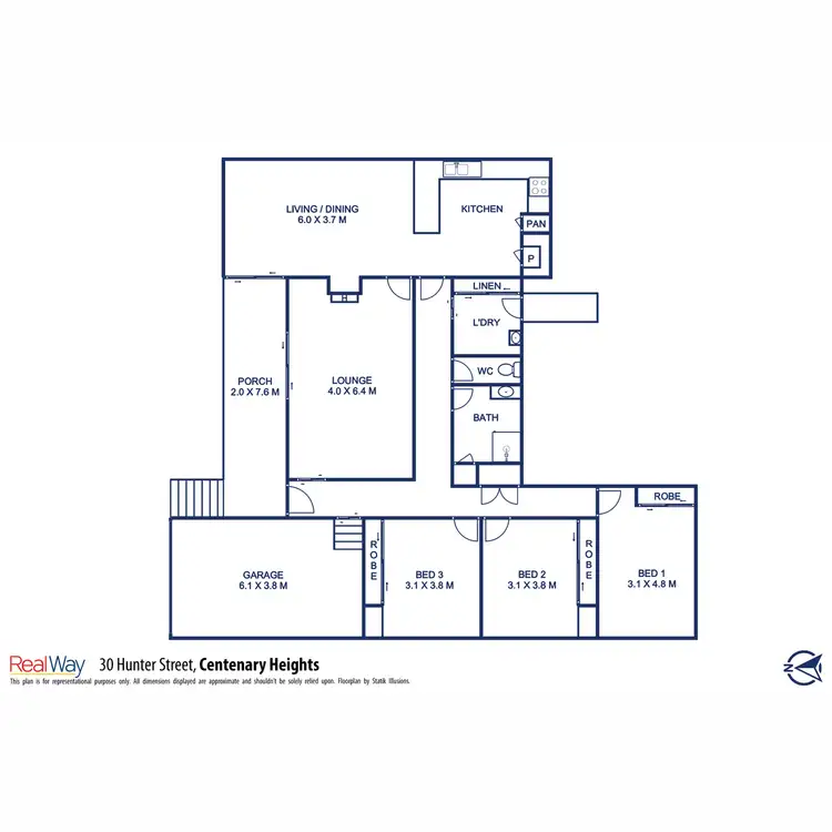 Floorplan of Homely house listing, 30 Hunter Street, Centenary Heights QLD 4350