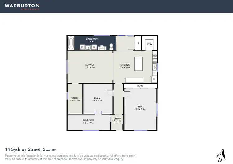 Floorplan of Homely house listing, 14 Sydney Street, Scone NSW 2337