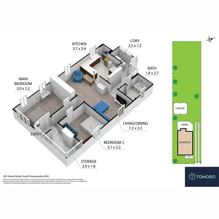 Floorplan of Homely house listing, 281 Hume Street, South Toowoomba QLD 4350