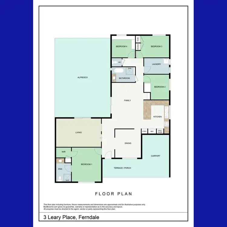 Floorplan of Homely house listing, 3 Leary Place, Ferndale WA 6148