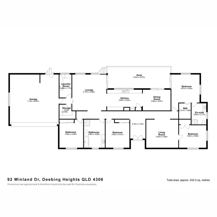Floorplan of Homely house listing, 92 Winland Drive, Deebing Heights QLD 4306