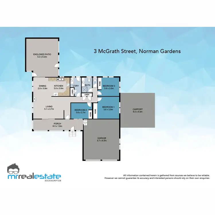 Floorplan of Homely house listing, 3 Mcgrath Street, Norman Gardens QLD 4701