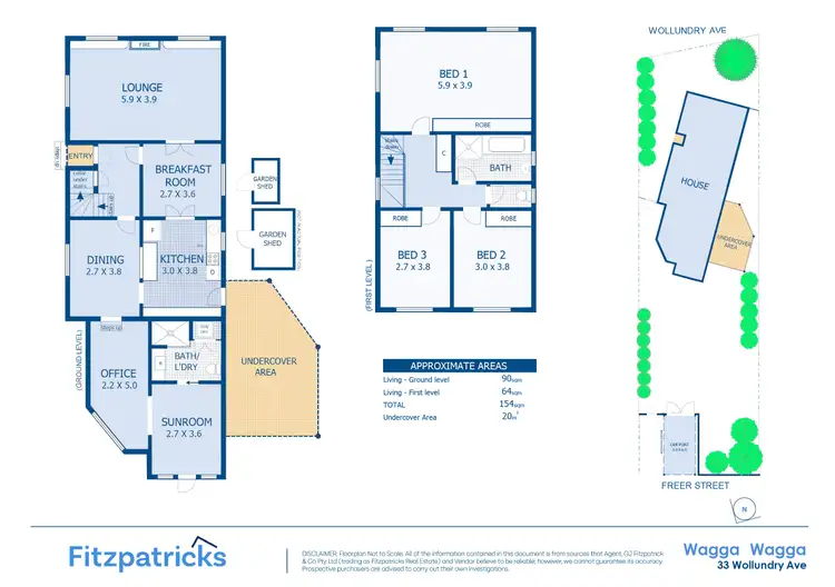 Floorplan of Homely house listing, 33 Wollundry Avenue, Wagga Wagga NSW 2650