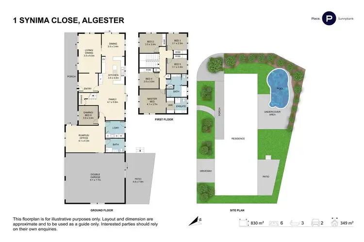 Floorplan of Homely house listing, 1 Synima Close, Algester QLD 4115