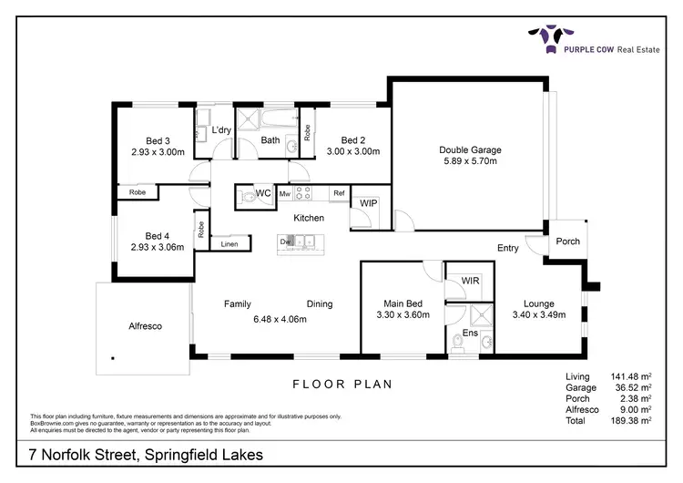 Floorplan of Homely house listing, 7 Norfolk Street, Springfield Lakes QLD 4300