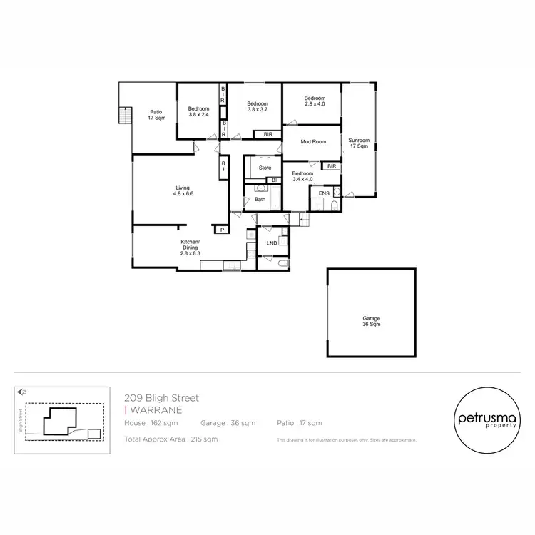 Floorplan of Homely house listing, 209 Bligh Street, Warrane TAS 7018