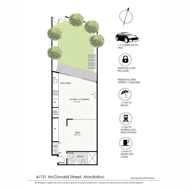 Floorplan of Homely apartment listing, 4/131 McDonald Street, Mordialloc VIC 3195
