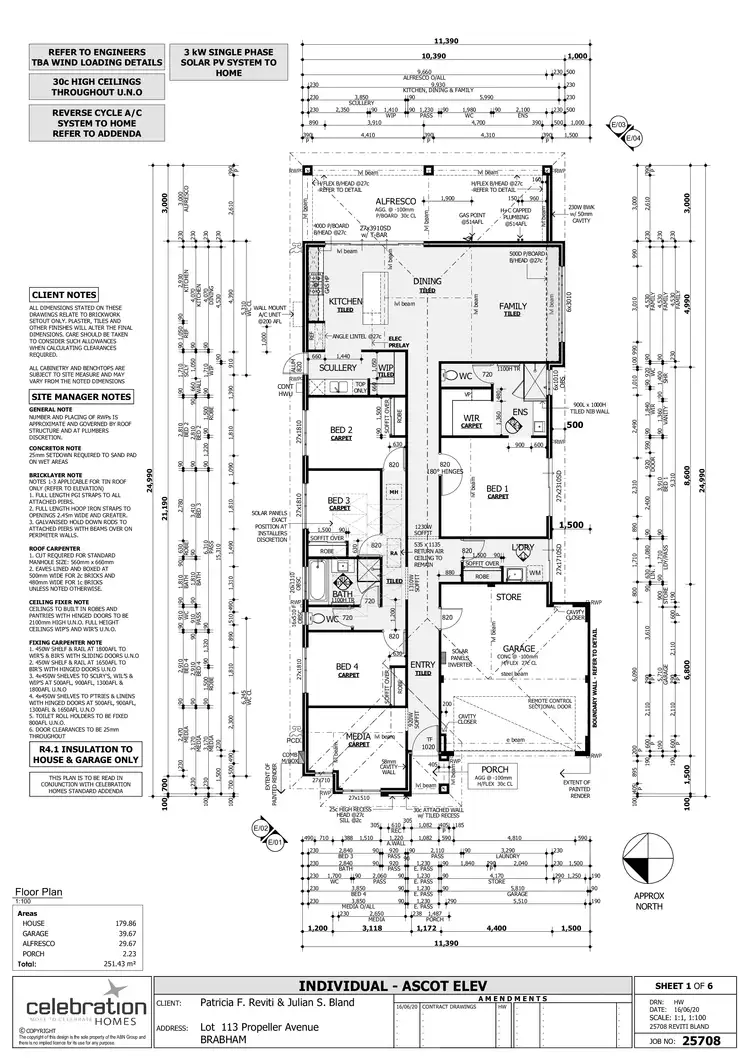 Floorplan of Homely house listing, 23 Propeller Avenue, Brabham WA 6055