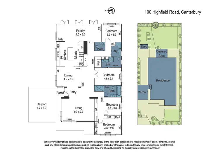 Floorplan of Homely house listing, 100 Highfield Road, Canterbury VIC 3126