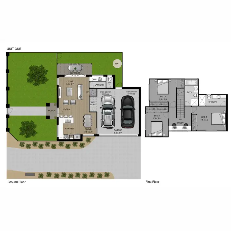 Floorplan of Homely townhouse listing, 1/42 Park Street, Pascoe Vale VIC 3044