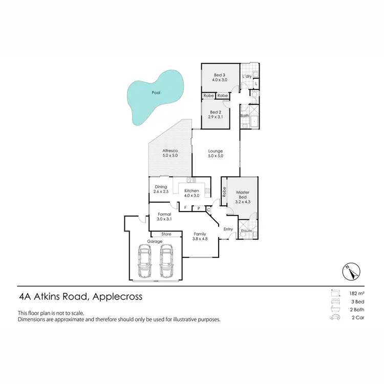 Floorplan of Homely house listing, 4A Atkins Road, Applecross WA 6153