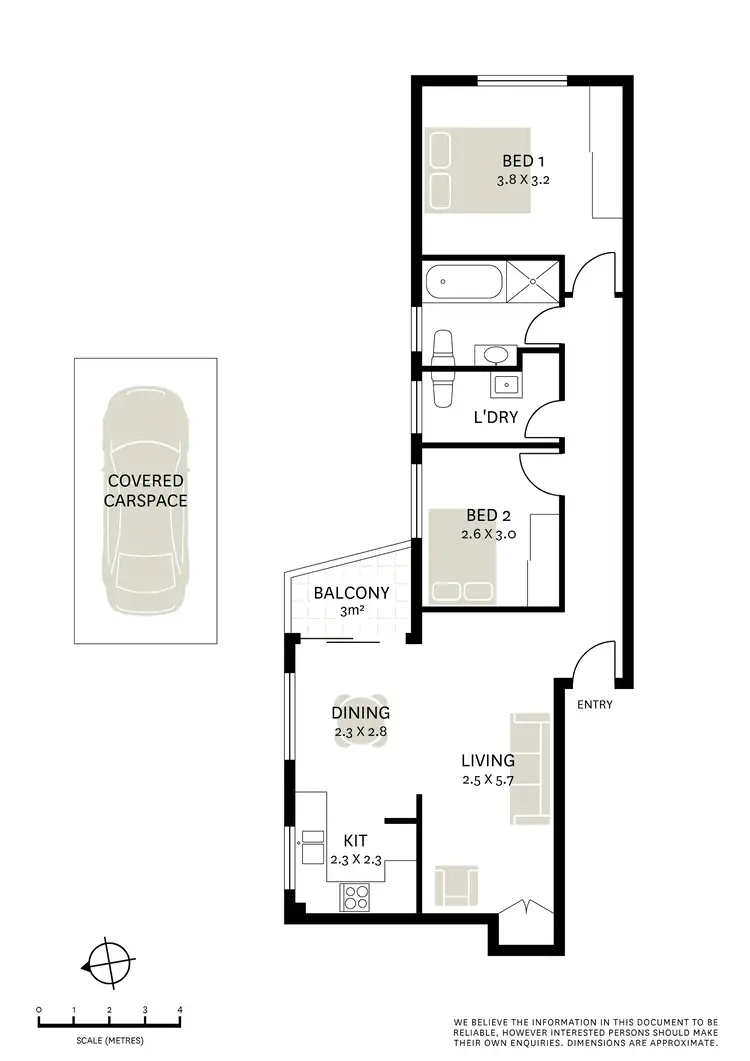 Floorplan of Homely apartment listing, 1/32-34 Wharf Road, Gladesville NSW 2111