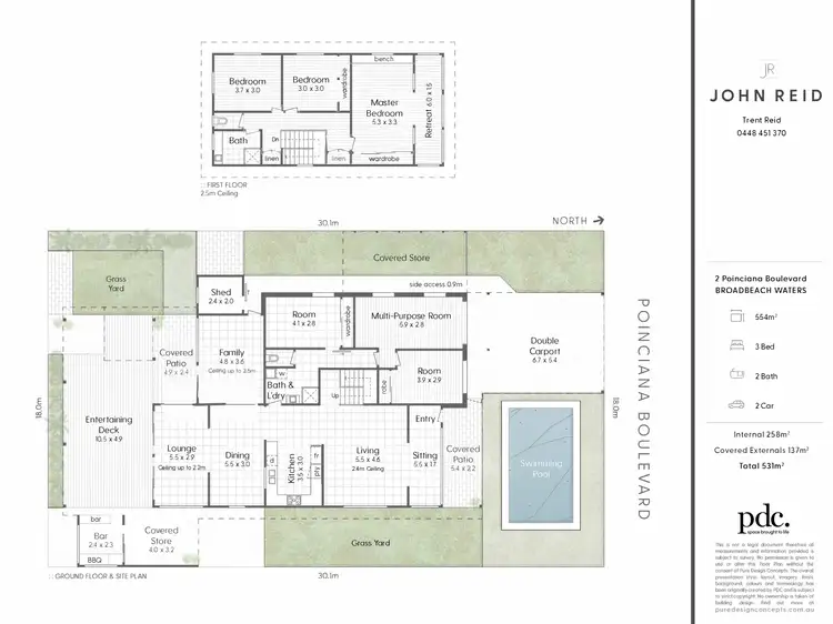 Floorplan of Homely house listing, 2 Poinciana Boulevard, Broadbeach Waters QLD 4218