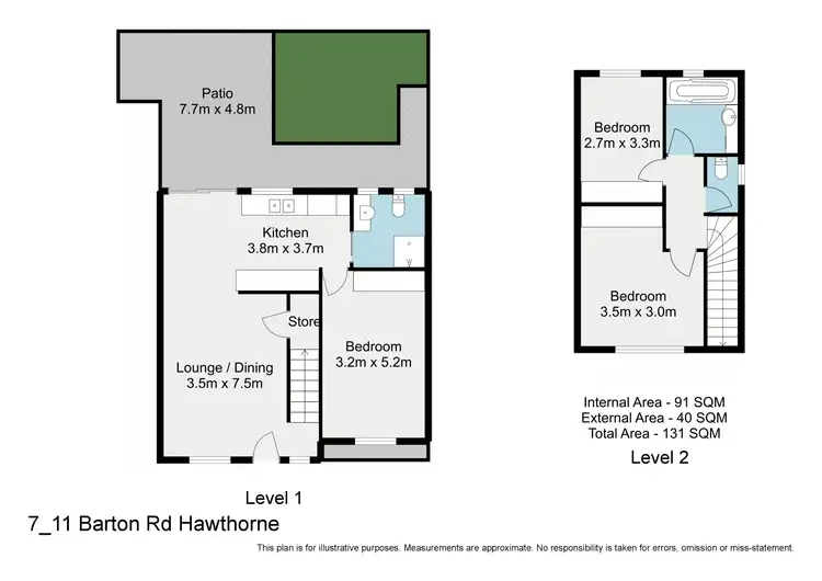 Floorplan of Homely townhouse listing, 7/11 Barton Road, Hawthorne QLD 4171
